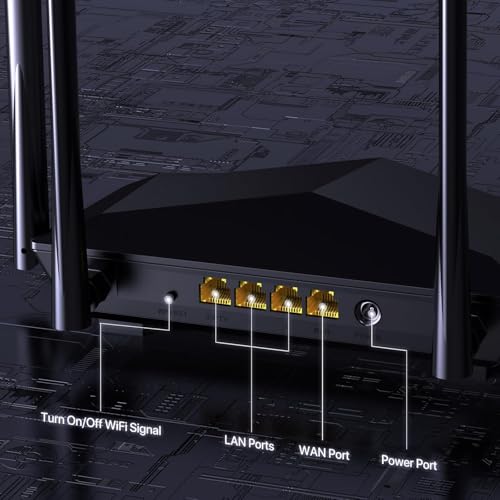 Image of Tenda AC1200 Smart WiFi Router, High Speed Dual Band Wireless Internet Router with Smart APP, 4 x 100 Mbps Fast Ethernet Ports, Supports Guest WiFi, Access Point Mode, IPv6 and Parental Controls(AC6)