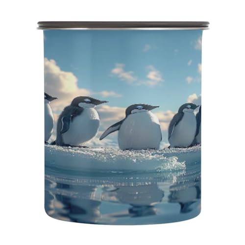 Lata Hermética de Acero Inoxidable para Café 900ml