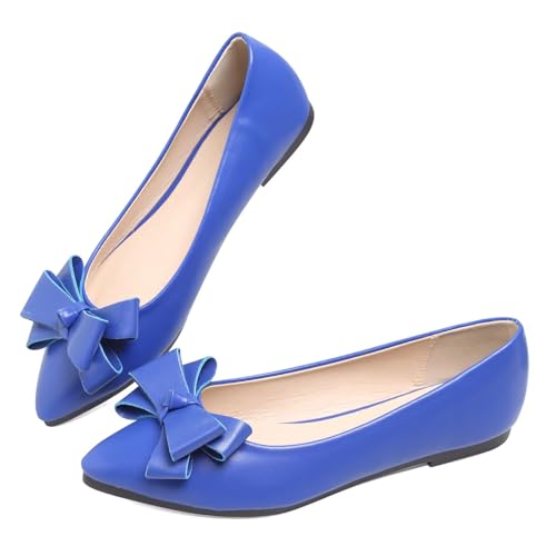 Image of SAILING LU Women's Bow-Knot Pointed Toe Ballet Flats