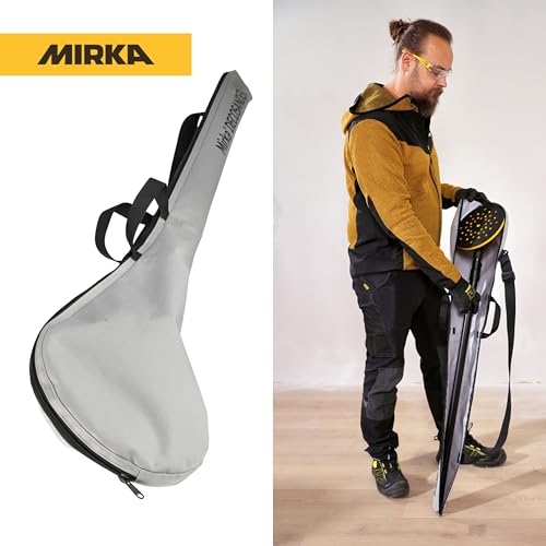 Sac pour ponceuse à tige Mirka robuste avec compartiments pour travaux de détail de plâtre