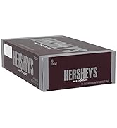 HERSHEY'S Milk Chocolate Candy, Bulk, Individually Wrapped, Gluten Free, 1.55 oz, Bars (36 Count)