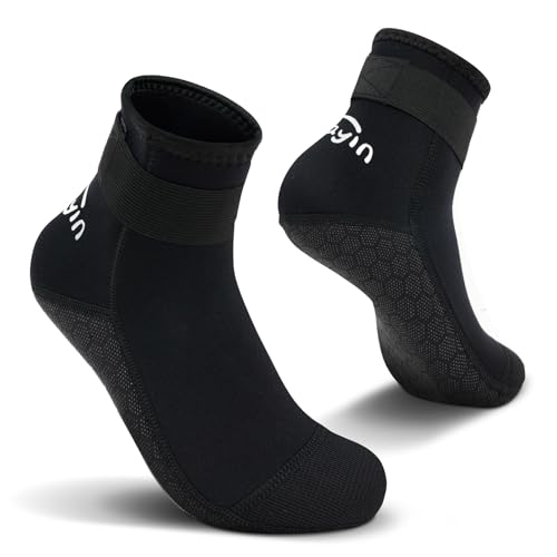 Yikayin Neoprensocken, 3mm Wattsocken Tauchsocken für Männer...