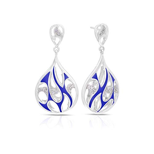 Boucles d'oreilles Marea métal émaillé bijou tendance coloré