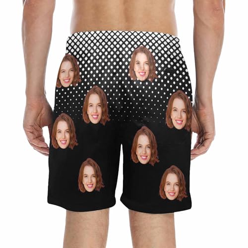 Custom Face Men's Swim Trunks Personalized Summer Beach Board Shorts Customized Photo Swimsuit Swim Shorts for Men2