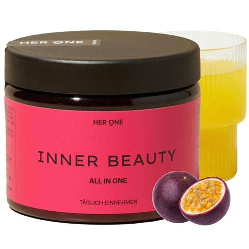 HER ONE INNER BEAUTY All in One Limited Edition | Complejo de vitaminas en alta dosis | multivitaminas y minerales para mujeres | multivitaminas y minerales | Bebida de belleza | 30 porciones