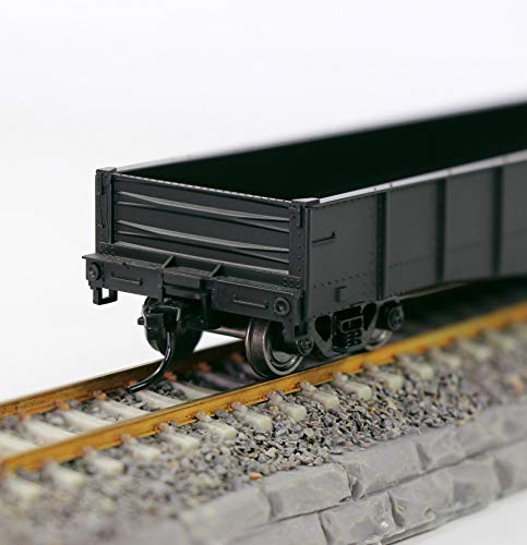 Evemodel C8743Bl 3Pcs Ho Scale 1:87 53Ft Open Gondola Car Black Wagon Railway Transporter Model Train Container Carriage Freight Car #TOP7