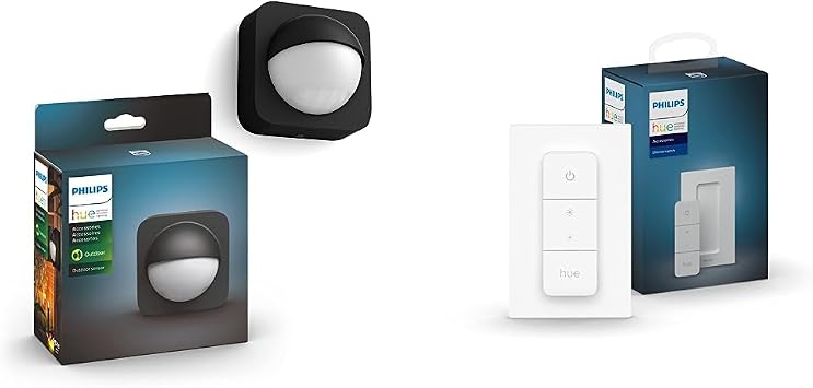 Philips Hue Outdoor Motion Sensor + Dimmer Switch Bundle