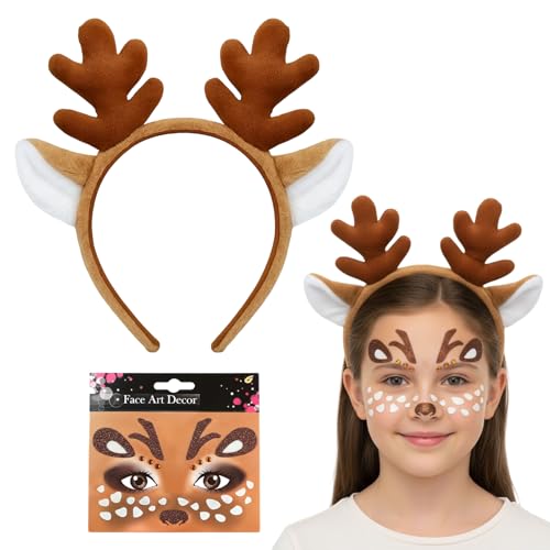 Reh Ohren Haarreif, Reh Haarreif, 2 Weihnachtshaarreifen Erwachsene...