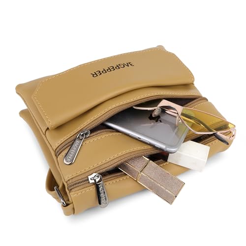 Image of Bag Pepper Sling Bag for Women Crossbody Bag for Women Phone Bag Stylish PU Leather Mobile Cell Phone Holder Pocket Purse Wallet Sling Bag Mini Shoulder Bags