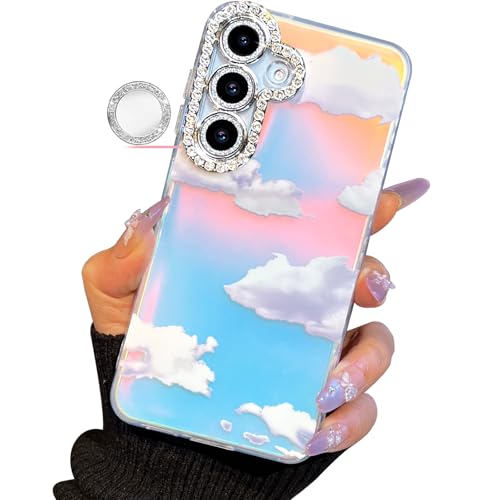 Coque Samsung S25 Plus antichoc avec cadre diamant pour objectif photo