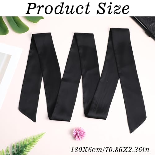 Women's Long Chiffon Sash Waist Belt, Fashion Satin Silky Feeling Neck Scarf Bag Purse Bridal Waist for Bridal Wedding Bridesmaid Prom Formal Special Occasion Dresses Handbag 2.36'' Wide3