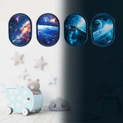 Vinilos Decorativos 3D Universo Galaxia Espacial Brilla en Oscuridad miniatura 2
