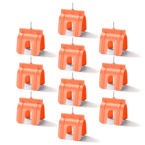 Creative.c 10 Pcs Drywall Outlet Box Marker,Drywall Electrical Outlet Box Locator, No Measuring Needed Drwall Tools for Electrical Outlets Wire Protection