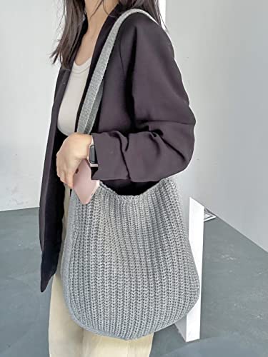 Image of ENBEI Women's Crochet Tote Bag Knit Shoulder bag,Aesthetic Bag,Cute Eco-Friendly Tote for Travel,Daily Use,Gift Box Packaging