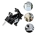 KICHOUSE Hand Operated Flush Lock Compression Latch Industrial Cabinet Black Key Lock Anti-Theft Protection