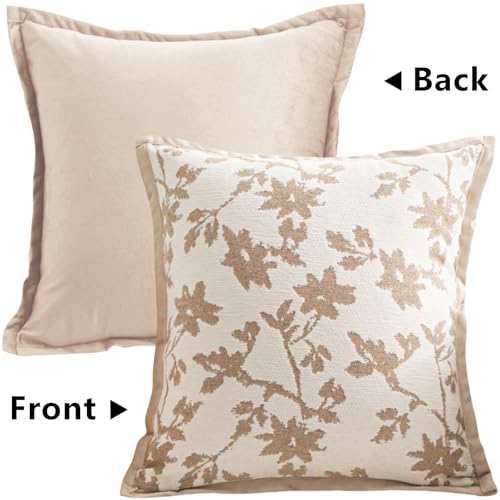 Housse de coussin 45x45 chenille douce lavable fermeture invisible - 7