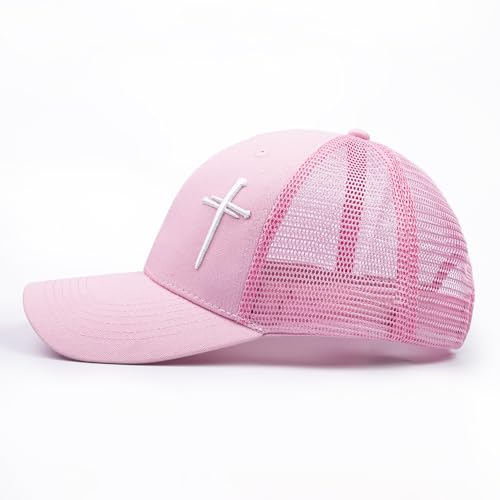 Gorra Trucker Cristiana para Mujer con Bordado de Cruz miniatura 4