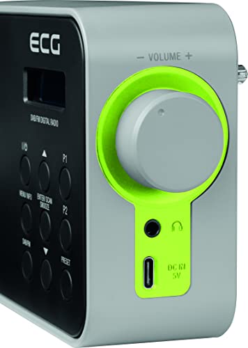 Radio DAB+/FM ECG RD 110 Noir avec alarme double sélection - 4