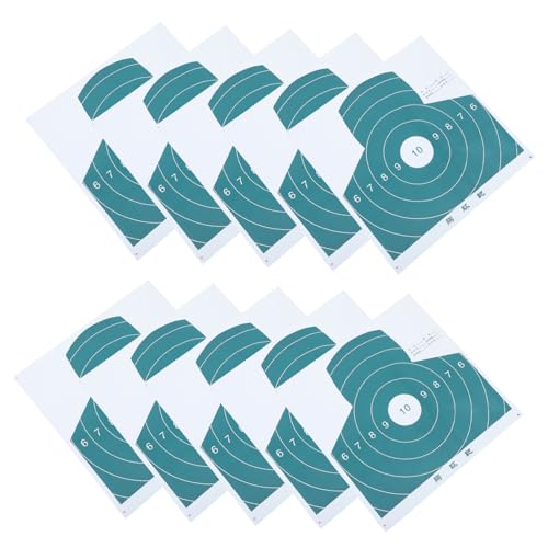 Kisangel Portable Shooting Targets 20pcs Archery Target Paper Accurate Arrow Hit Recording