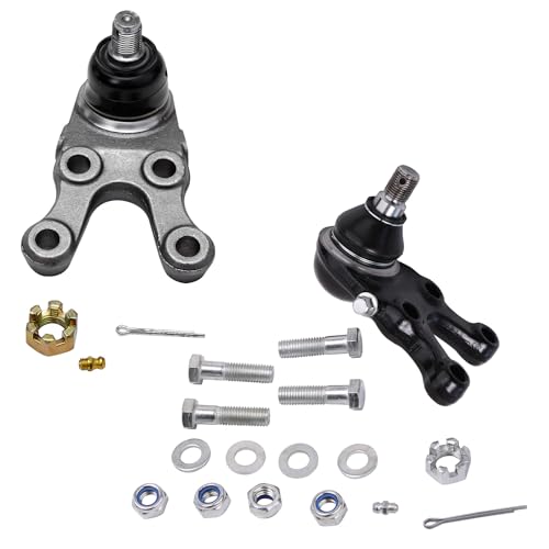 Image of Detroit Axle - 8pc Front End Kit for 1994-2000 Mitsubishi Montero, 1997-2004 Montero Sport, 2 Upper Control Arms w /Ball Joints 2 Lower Ball Joints 4 Inner Outer Tie Rods 1998 1999 Replacement