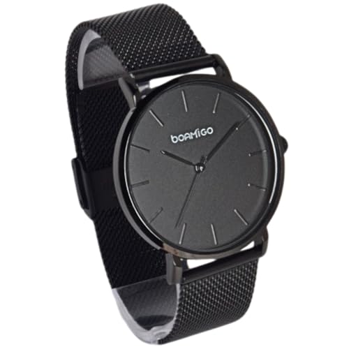 Relógio Feminino Minimalista Delicado Elegante Analógico Quartz Original De Pulso Grande (Preto)