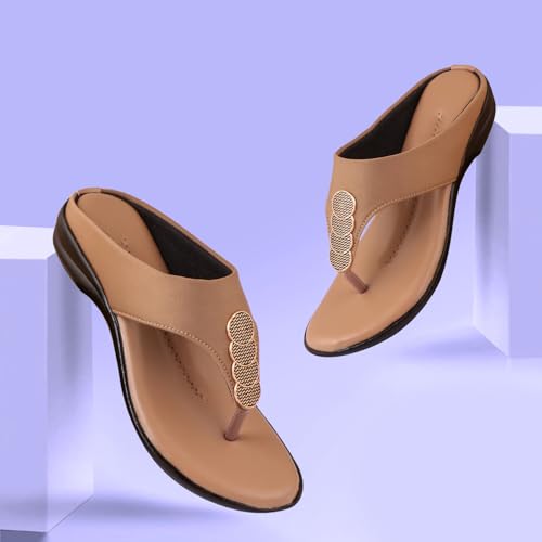 Image of Women's Fashion Sandal | Faux Leather, Comfortable & Stylish Wedges | Ideal for Casual & Formal