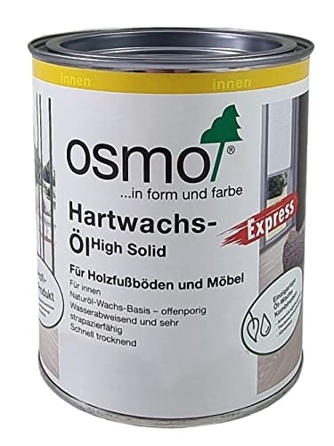 Osmo Hartwachs-Öl Express 3332 Farblos Seidenmatt für Holzpflege im Haushalt (0,75 Liter)  
Osmo Hartwachs-Öl Express 33