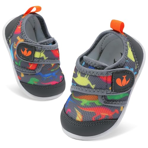 Image of FEETCITY Baby First Walking Shoes Boys Girls Infant Crib Shoes Breathable | Anti-Slip Flexible Lightweight Breathable indoor outdoor sports school walking Activities Travel