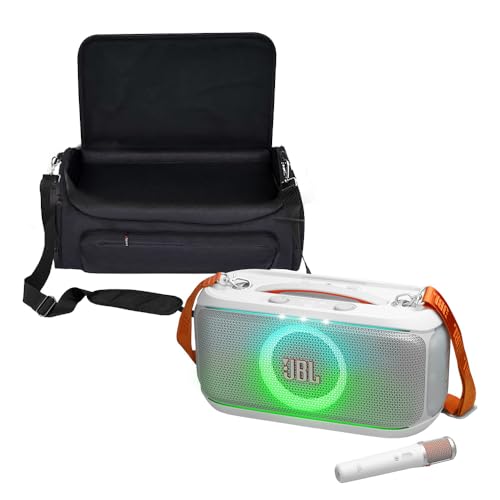 Image of JBL PartyBox On-The-Go 2 Portable Party Speaker with gSport Carrying Bag (White)