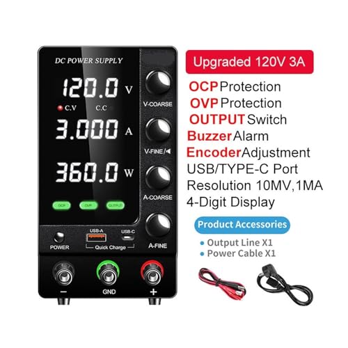 Alimentation CC stabilisée 30V 10A transformateur AC 220V réglable