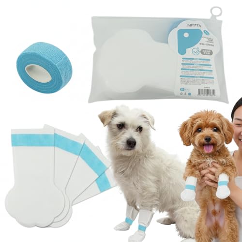 Image of Qpets Waterproof Dog Shoes, Paw Coverage for Outdoor Walks, 20-Pack