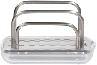 OXO Suporte de esponja de aço inoxidável com boa aderência