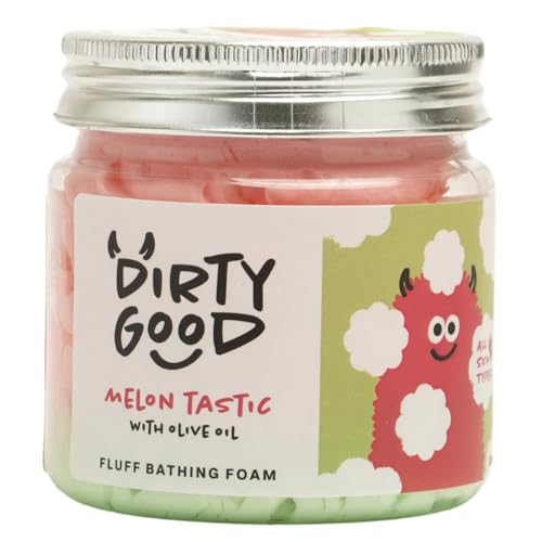 Dirty Good Melon-tastic Fluff Bathing Foam with Olive Oil, Shea Butter & Vit E Oil | Body wash for kids | 100 gm - Image 2