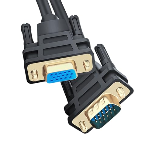 VGA Cable VGA Male to Female Extension Cable with Double Ferrite Cores High Clear 1080P for Computers Projectors