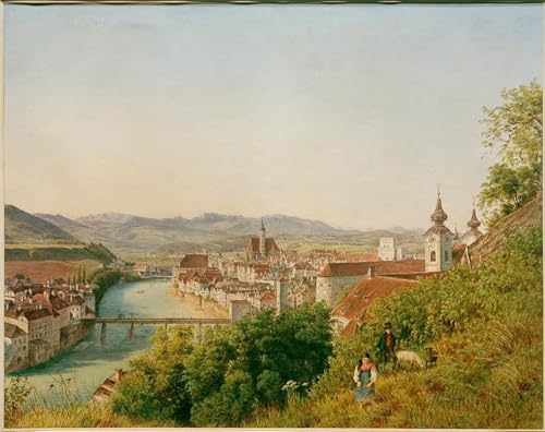 Lienzo de Steyr quita la monotonía de tus paredes pintura mural SERENDIPITP Jakob Alt 60x90