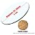 WORDFUN Dining Table Glass Table Top, Transparent Flat Circular Sheet, Clear Table Cover Protector, Strong Hardness, Not Fragile, Premium Circular Glass, Decorative Glass Furniture