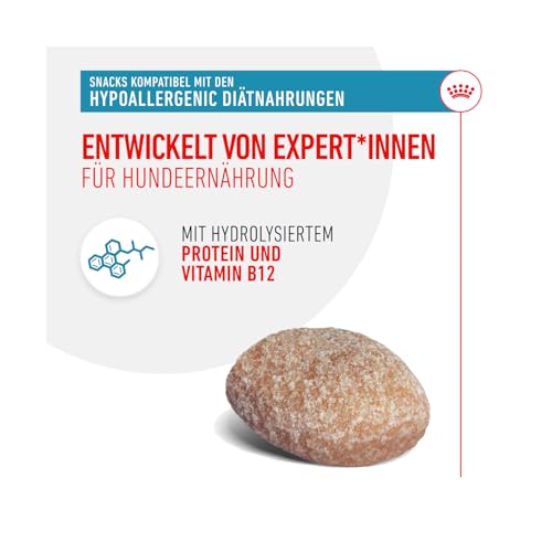 Royal Canin Veterinary Hypoallergenic Treats | Doppelpack | 2 x 230 g | Snacks für Erwachsene Hunde Aller Größen & Rassen | Im wiederverschließbaren Beutel | Hydrolysierte Proteine