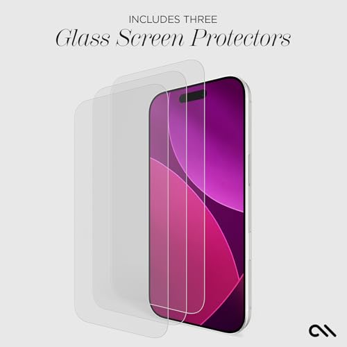 Protection écran iPhone 17 Pro Case-Mate anti-bulle et anti-rayure avec guide de pose
