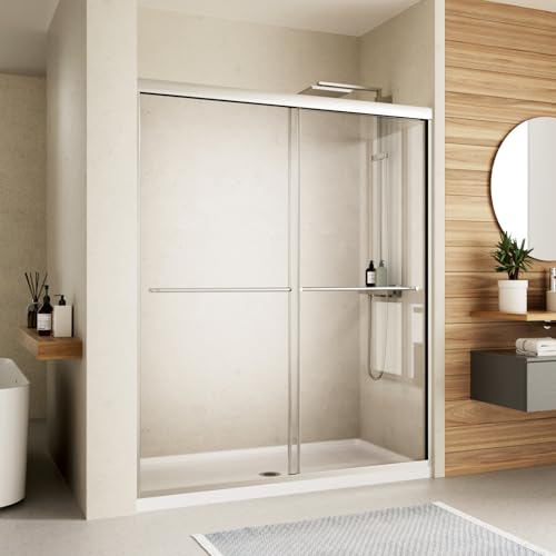 Image of Royal Guard Double Sliding Shower Door,56-60 inch W x 70 inch H,Chrome