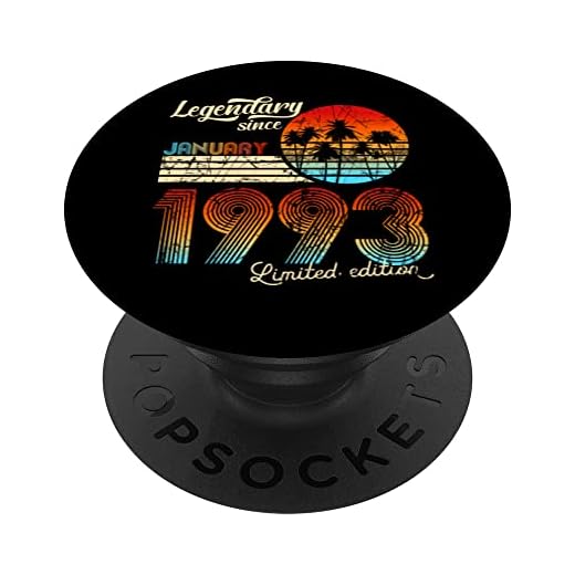 30. Cumpleaños 30 Legendario Desde Enero De 1992 Regalo. PopSockets PopGrip Intercambiable