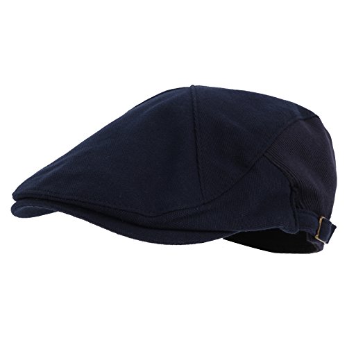 WITHMOONS Modern Cotton Real; Newsboy Hat Flat Cap AC3045 (Blue)
