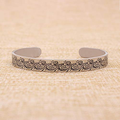Btysun Bracelets for Women Mothers Day Bracelet Gifts from Daughter Inspirational Gifts for Women Graduation Gifts for Her Motivational Birthday Cuff Bangle Friendship Personalized Mantra Jewelry…
