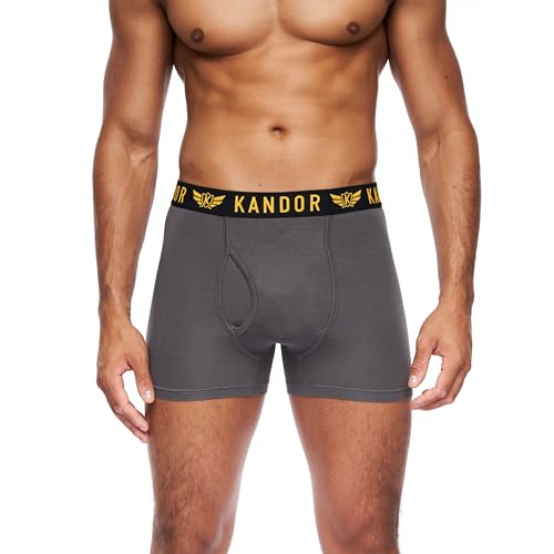Bóxer de bambú para hombre transpirable y ropa interior suave de algodón 6