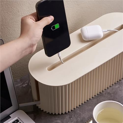 Fils électriques et câbles ordonnés dans cette boîte cache-prise - 5