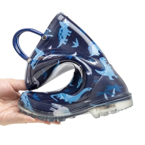 Image of HugRain Light Up Rain Boots for Little Kids