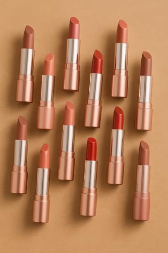 Image of CAL Losangeles Bullet Matte Lipstick, Long Lasting & Smudge Proof Lip Color for Womens Everyday Use with Nourishing & Hydrating Formula, Lipsticks for Girls /Women(Nude Blush)