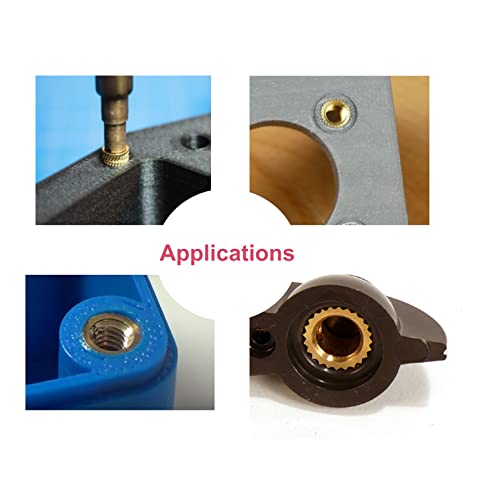 Cseao 120Pcs M3 X 3 X 5Mm Female Press In Thread Brass Heat Set Inserts Embedment Nuts For 3D Printer Laptop Plastic #TOP4