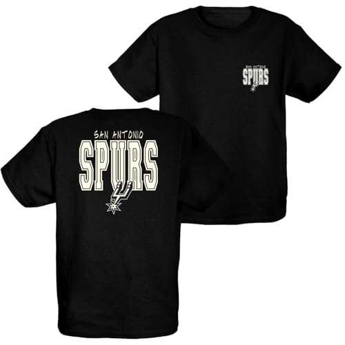 San Antonio Spurs NBA Officially Licensed Youth T-Shirt Pop Echo Black, Small