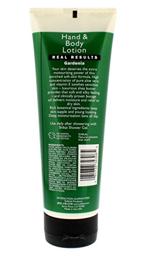 ShiKai Gardenia Hand & Body Lotion (8oz, Pack of 3) | Daily Moisturizing Skincare for Dry and Cracked Hands | With Aloe Vera & Vitamin E