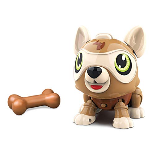 cachorro robô controle voz inteligente, cachorro acrobacias robóticas RC, cão estimação eletrônico i